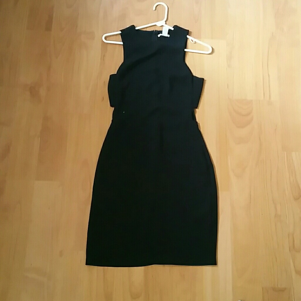 H&M sleek set dress with side cut outs size 2